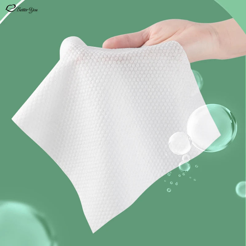 Disposable Cleaning Wipes Makeup Remover Soft Cotton Towels Dry Wet Skin Care Paper Wash Face Towel Face Wipes Makeup Remover - GSINAS.com