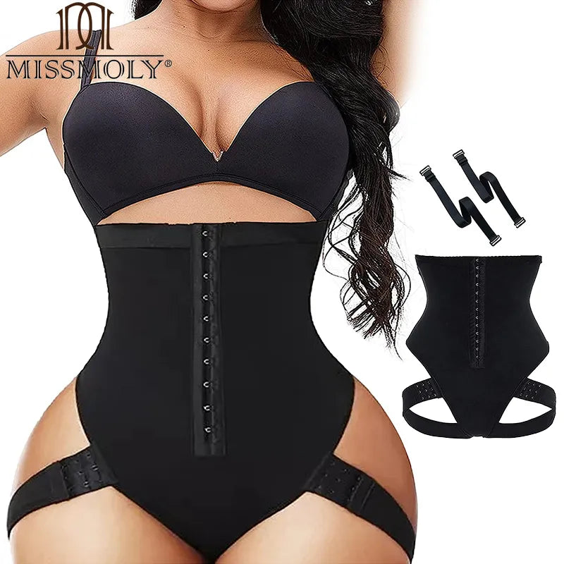 High Waisted Body Shaper with Slimming Waist Trainer and Corset Support