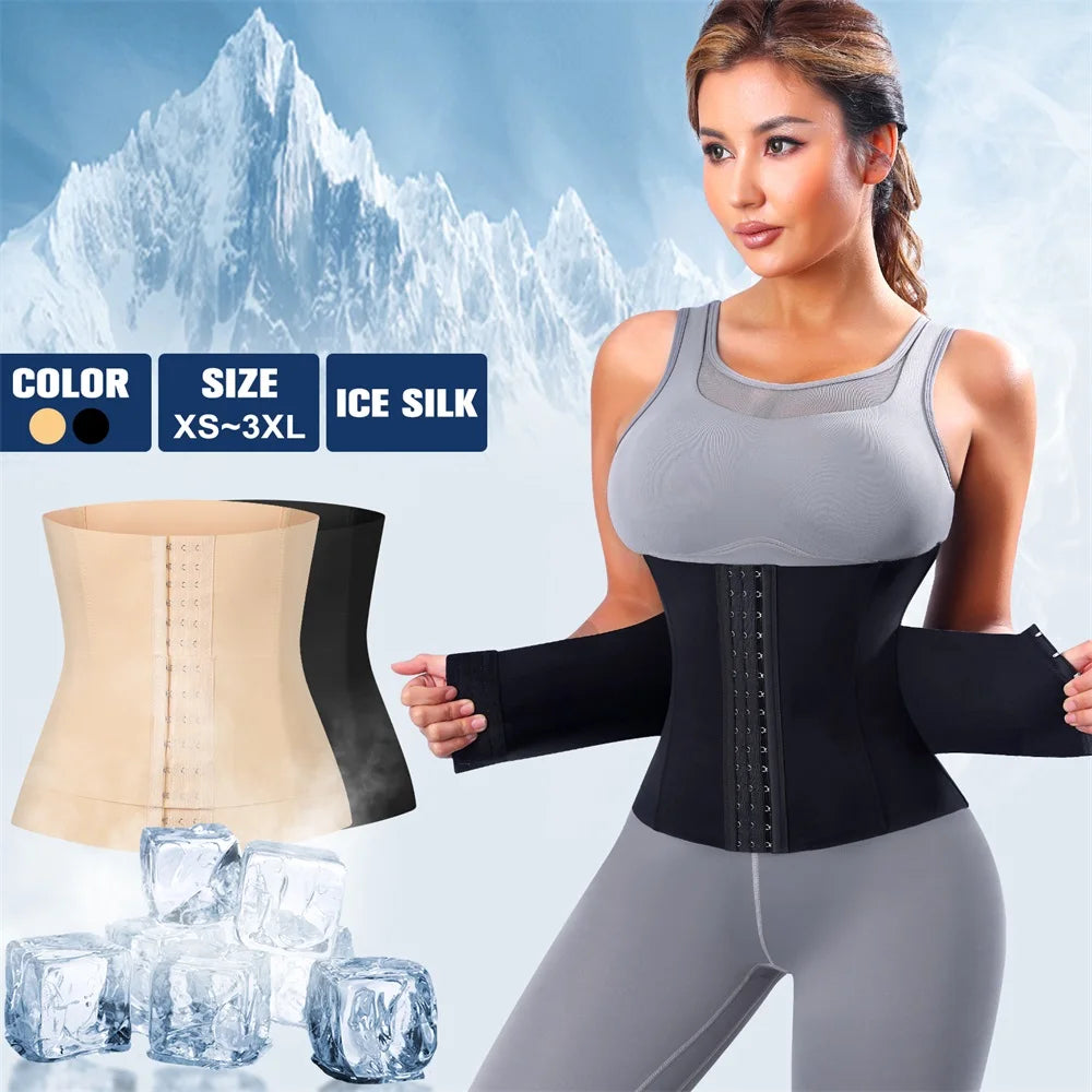 Slimming Tummy Control Shapewear with Double Belt Waist Cincher - GSINAS.com