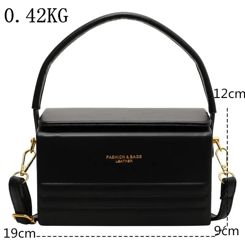 Luxury Leather Women Messenger Bag New Designer Minority Box Shoulder Crossbody Bag Fashion Ladies purses Female Handbag