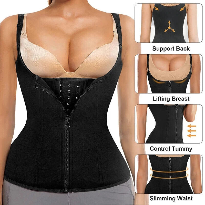 Weight Loss Corset and Body Shaper with Sauna Compression for Tummy Girdle Support - GSINAS.com