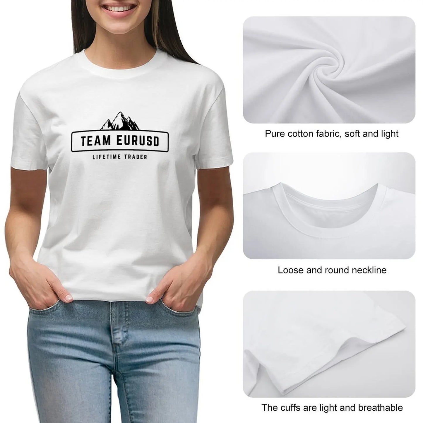 Team t-shirt - Cute Anime Tops for Women