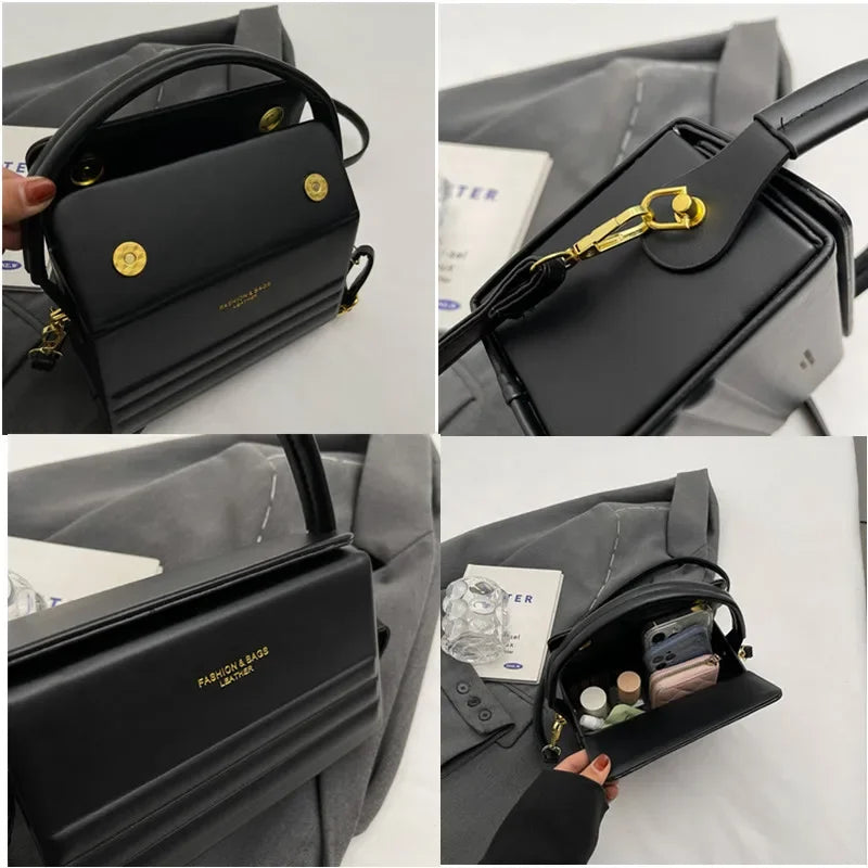 Luxury Leather Women Messenger Bag New Designer Minority Box Shoulder Crossbody Bag Fashion Ladies purses Female Handbag