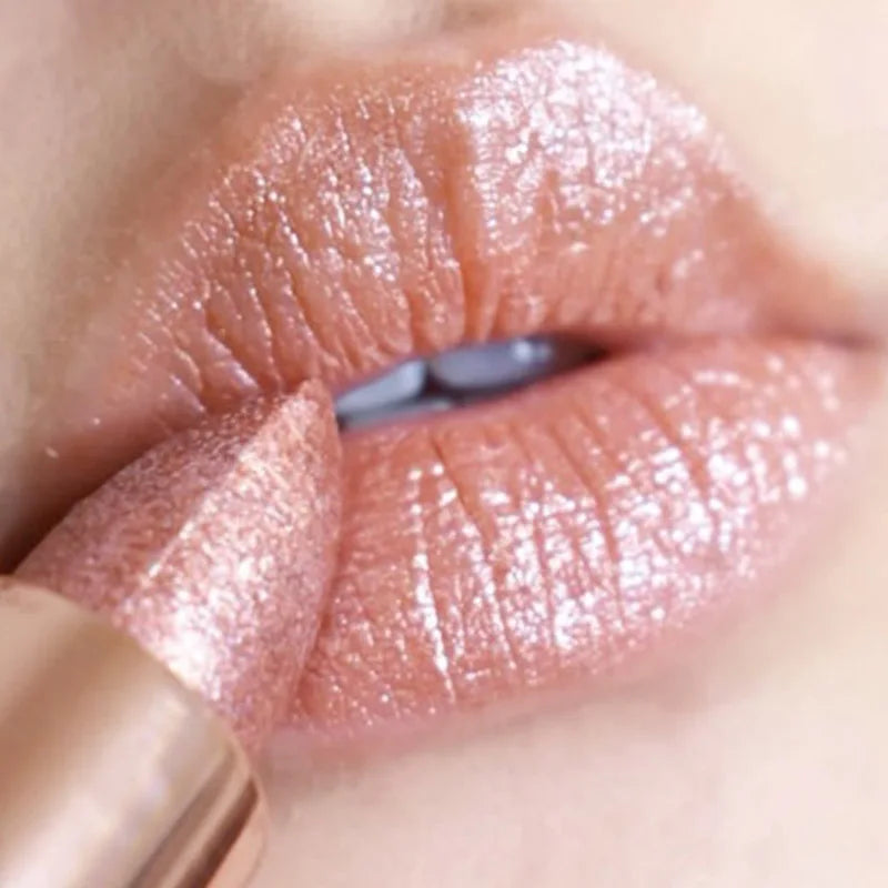 Waterproof Diamond Lipstick Long Lasting Temperature Change Matte Glitter Lipsticks Non Stick Red Pink Lip Tint Makeup Cosmetics