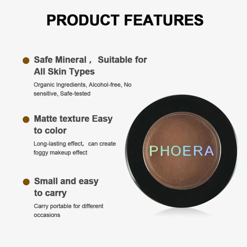 PHOERA 12 Colors Eye Shadow Natural Matte Waterproof Palette Pigment Eyeshadow Makeup Beauty Cosmetic Beauty Eye Make Up