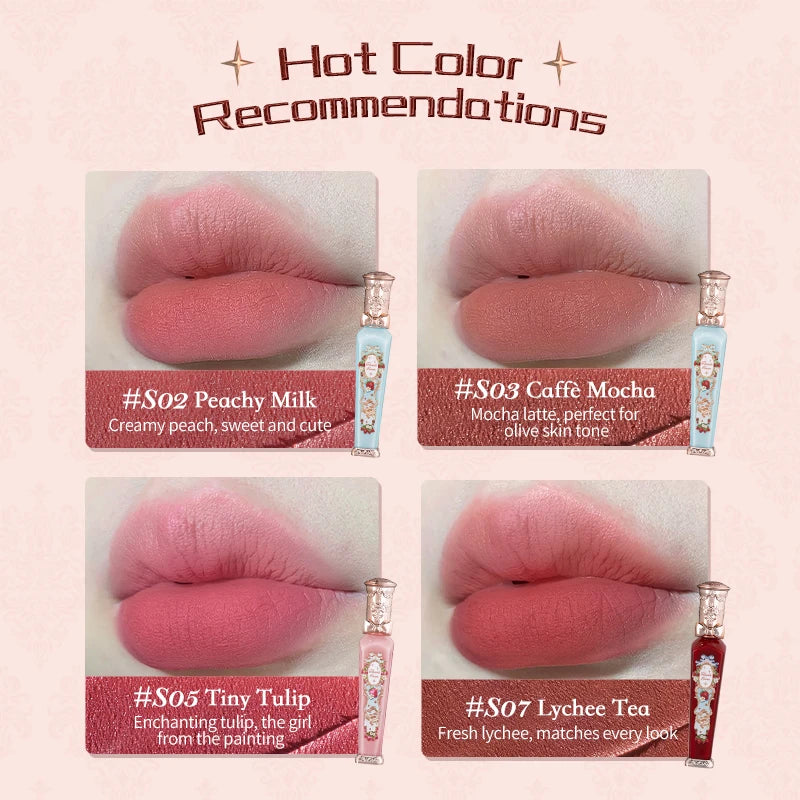 Flower Knows Strawberry Rococo Series Cloud Lip Cream Lipsticks Beauty Glazed Mirror Lip Gloss Delicate Lipstick 3.5g lip gloss - GSINAS.com