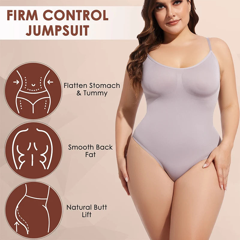 Tummy Control with Thong and Thigh Slimming Corset Waist Trainer Underwear.