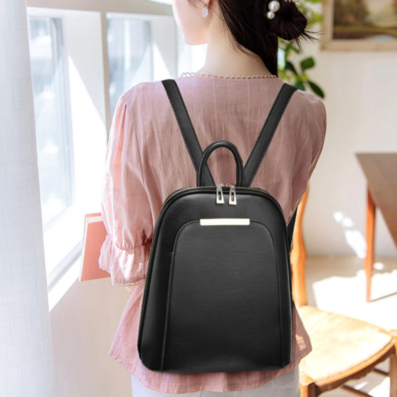 Fashion Sequined Backpack For Women Brand Leather Backpack Female Shoulder Bags Large Capacity Travel Bagpack - GSINAS.com