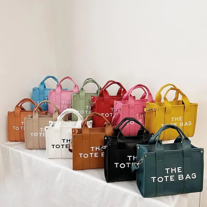 The Tote Bag For Women, Trendy PU Leather Handbag, Top Handle Satchel Purse, Casual Crossbody Bag - GSINAS.com