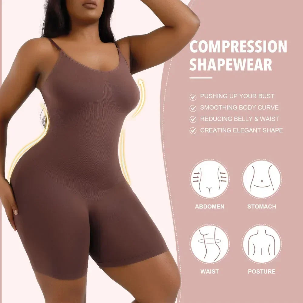 Mujeres Shapewear Bodysuit - Tummy Control Seamless Plus Size Body Shaper for a Firm Figure. - GSINAS.com