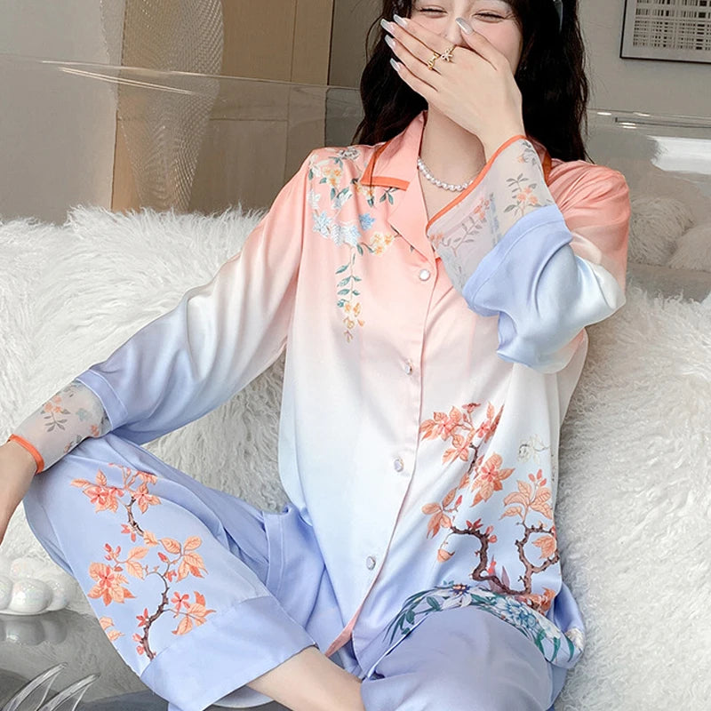 Lace Stitching Cuffs and Trousers for Nightwear and Loungewear.