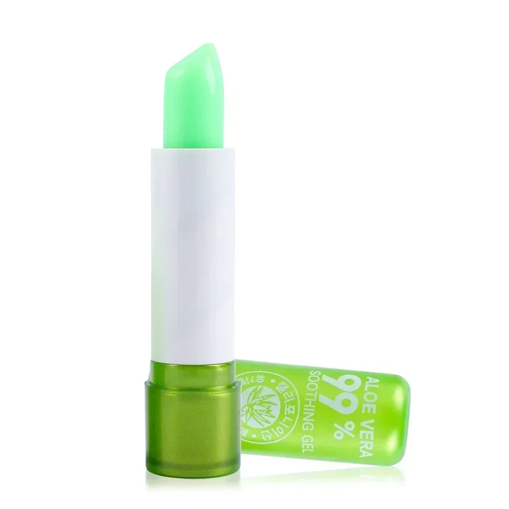 Natural Aloe Vera Moisturizing Lip Balm Color Changing Lipstick Lasting Nourishing Lipsticks Lips Care Korean Makeup Cosmetics - GSINAS.com