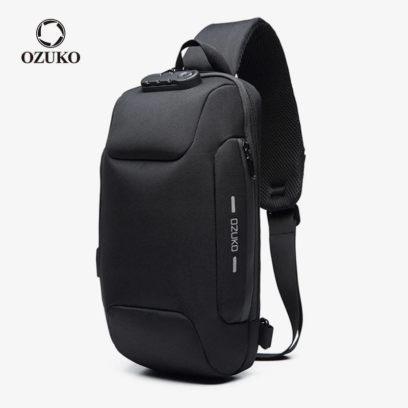 OZUKO Quality Multifunction Crossbody Bag for Men Anti-theft Shoulder Messenger Bags Male Waterproof Short Trip Chest Bag Pack - GSINAS.com