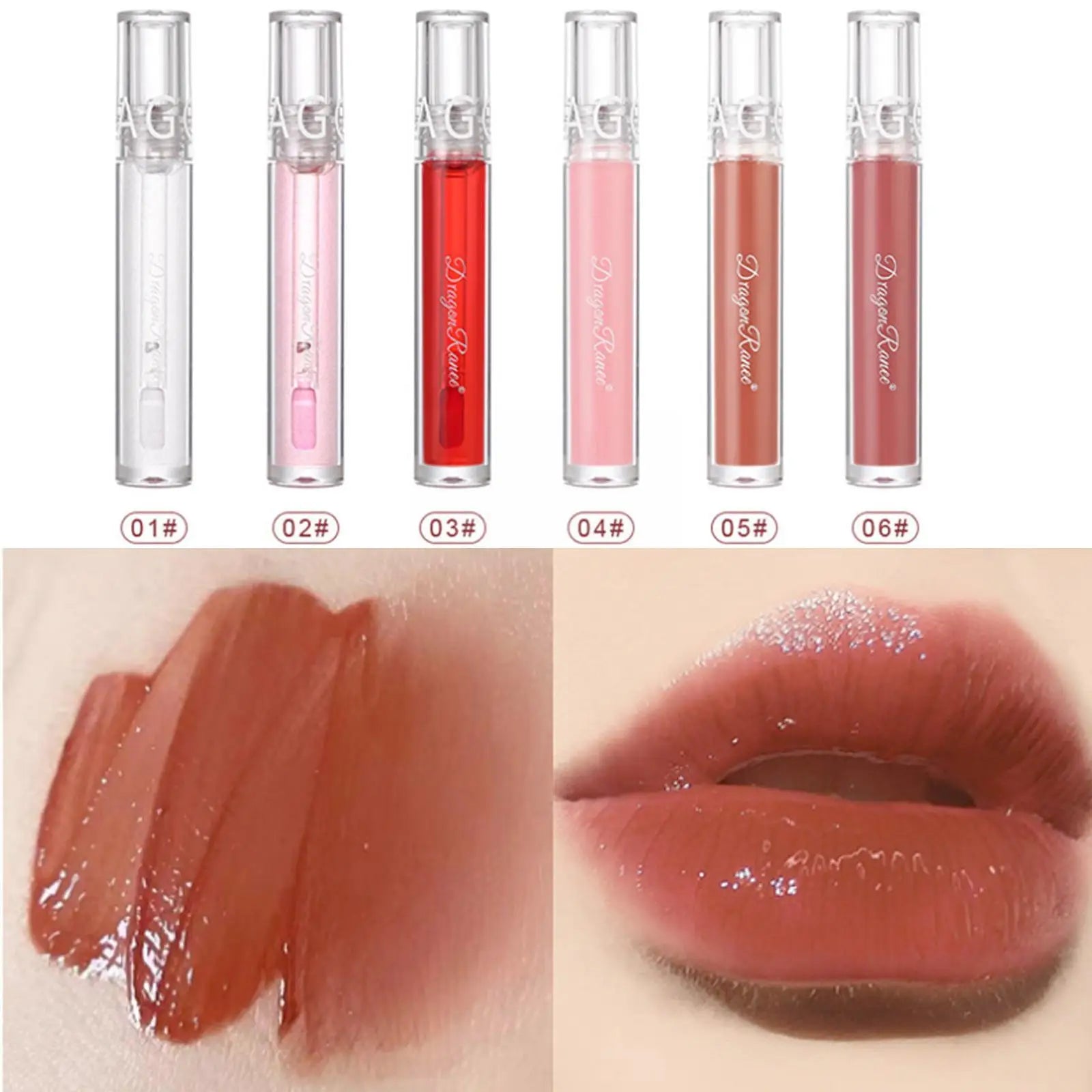 Mirror Water Lip Gloss Lip Glaze Transparent Glass Cosmetics Lip Lipsticks Lips Lip Waterproof Liquid Oil Lipgloss Lipstick H7I1