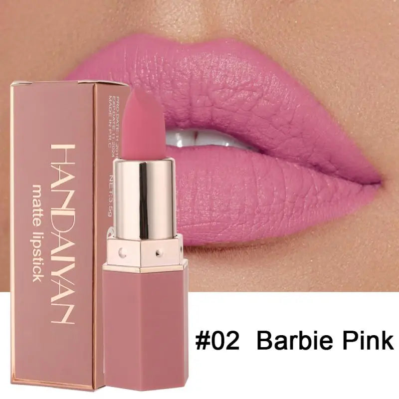 Nude Matte Lipsticks 6 Colors Waterproof Long Lasting Lip Stick Not Fading Sexy Nude Red Pink Velvet Lipsticks Makeup Cosmetic - GSINAS.com