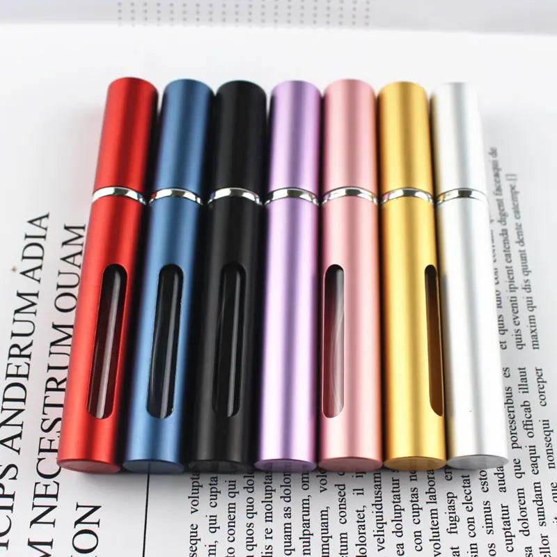 5ml Small Perfume Bottle Mini Metal Sprayer Refillable Aluminum Parfume Atomizer