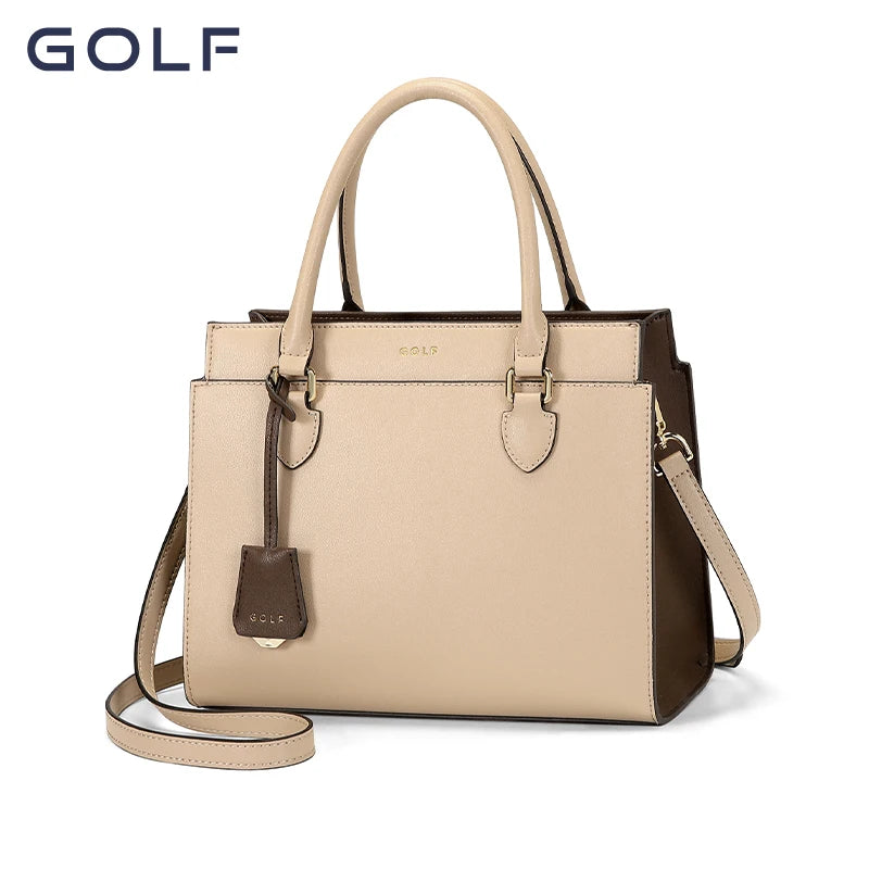 GOLF Women's Handbag 2023 New Brand Minimalist Fashion Bag Genuine Leather Large Capacity Middle aged Mom Bag - GSINAS.com