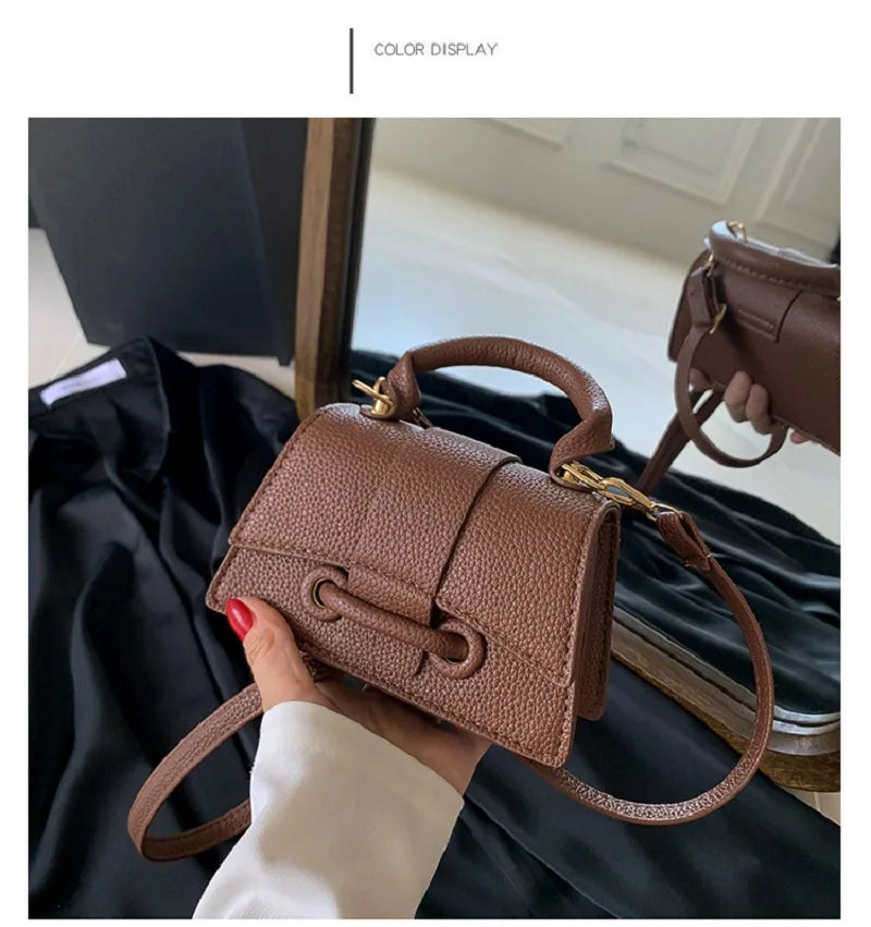 PU Leather Mini Ladies Purses Handbag Single Shoulder Crossbody Small Square Bag Trend Designer - GSINAS.com