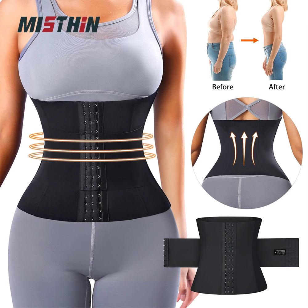 Slimming Tummy Control Shapewear with Double Belt Waist Cincher - GSINAS.com