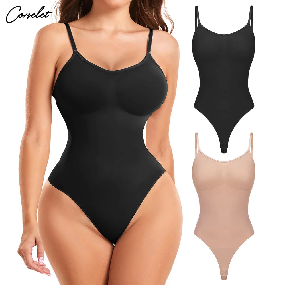 Xs 3Xl Body Suit Shapewear Seamless  Thong Shapewear Woman Tummy Control Fajas Body Shaper Tummy Slimmer Under Clothes Plus Size - GSINAS.com