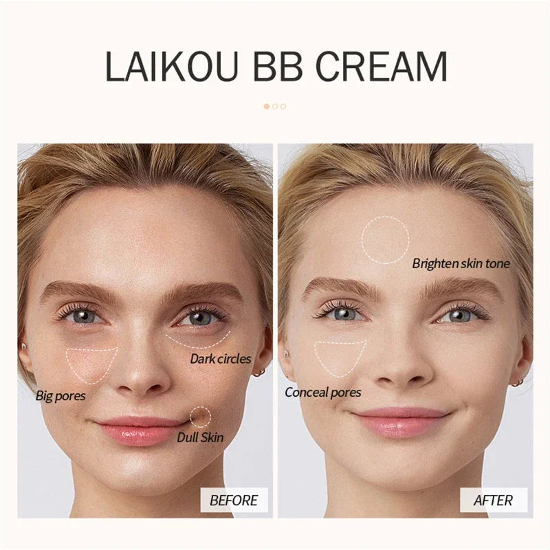 BB Cream Base Makeup Long Lasting Waterproof Brighten Skin Tone Cover Blemishes 30ml Concealer Foundation Liquid Face Makeup - GSINAS.com