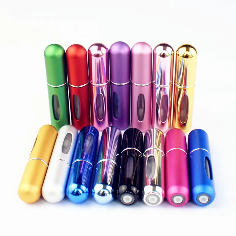 5ml Small Perfume Bottle Mini Metal Sprayer Refillable Aluminum Parfume Atomizer