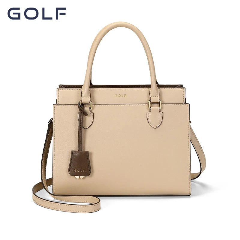 GOLF Women's Handbag 2023 New Brand Minimalist Fashion Bag Genuine Leather Large Capacity Middle aged Mom Bag - GSINAS.com