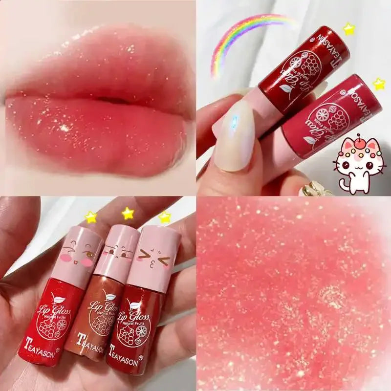 Strawberry Jelly Lipstick Moisturizing Lips Plumper Long Lasting Shiny Lip Gloss Lips Tint Makeup Lip Glaze Lipsticks Cosmetics - GSINAS.com