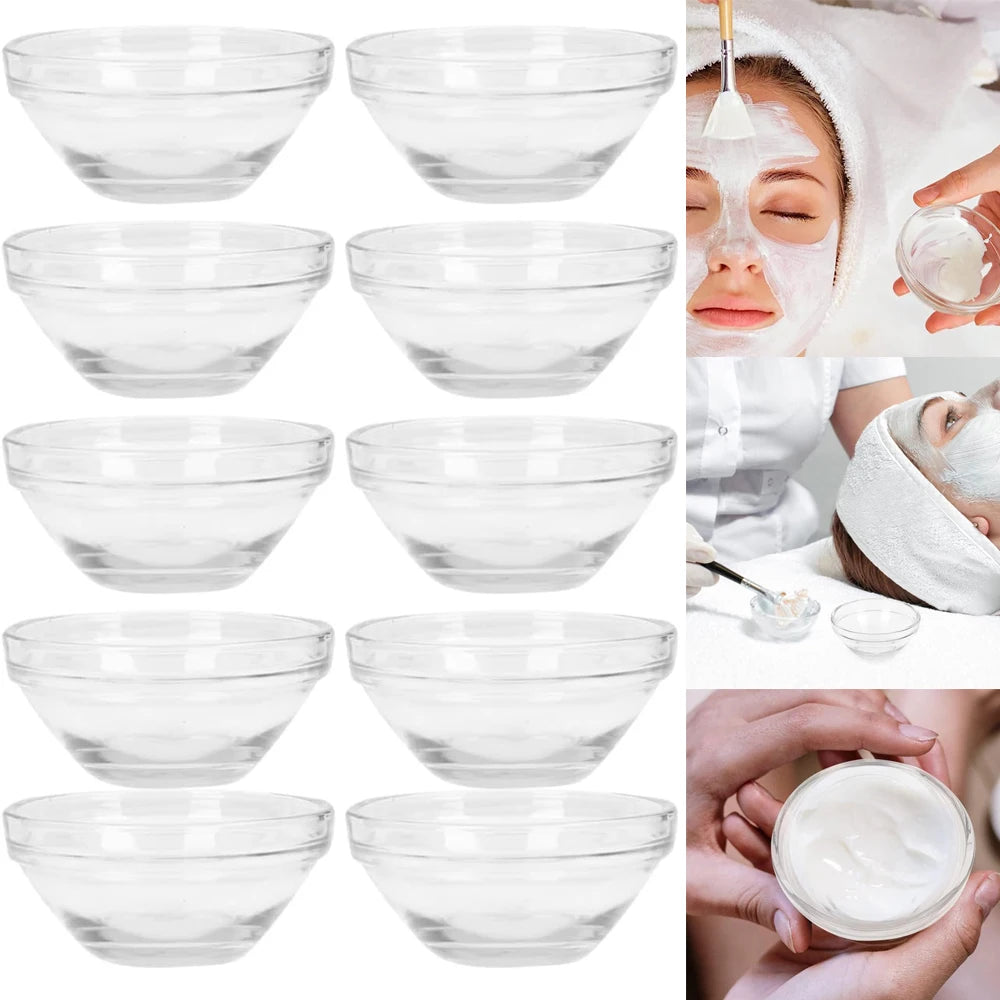 Acrylic Cosmetic Mixing Bowls - Set of 1, 3, or 5 DIY Beauty Tool for Home Salon and Spa Use - GSINAS.com