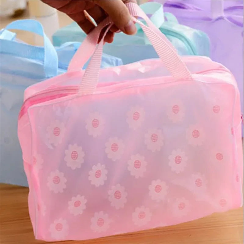 Women's Waterproof Makeup Bag Cosmetic Bags Travel Toiletry Wash Case Handbag Organizer Waterproof Female Storage Make Up Cases - GSINAS.com