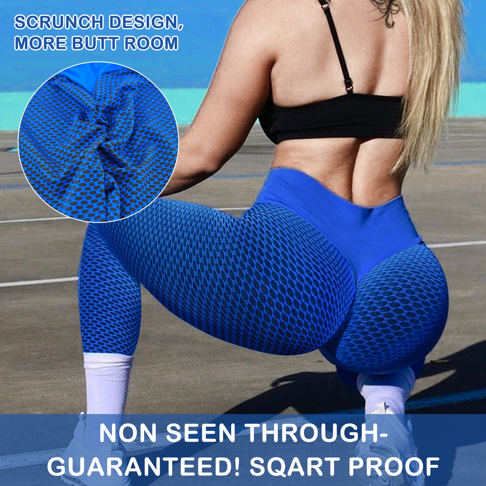 TIK Tok Leggings Women Butt Lifting Workout Tights Plus Size Sports High Waist Yoga Pants - GSINAS.com