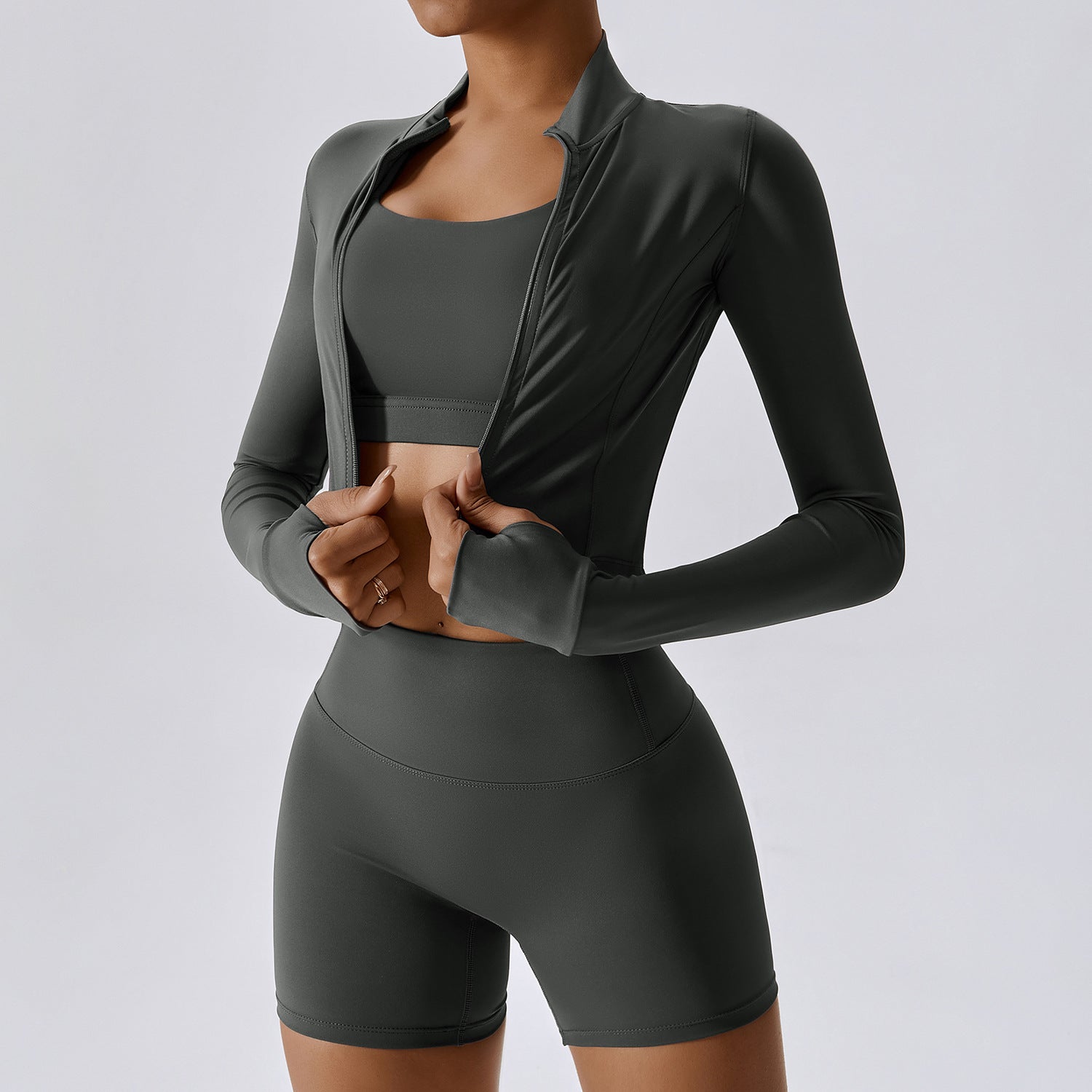 Outdoor Sports Skinny Yoga Clothes Suit Nude Feel - GSINAS.com